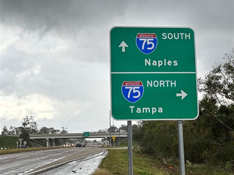 I-75 sign near interstate