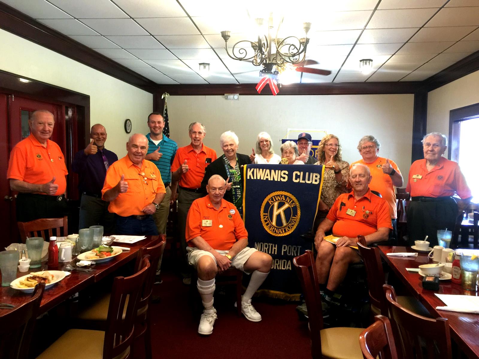 Members of the North Port chapter of the Kiwanis Club
