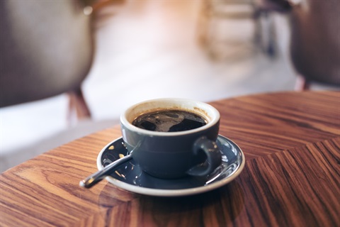 coffee on a coffee table
