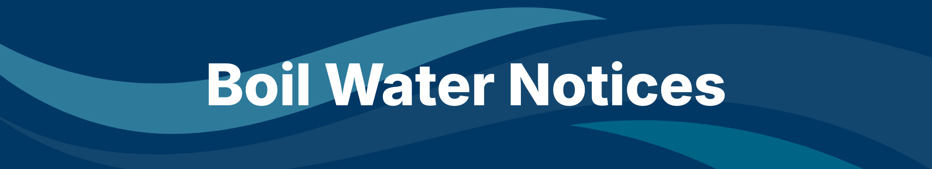 Boil Water Notices