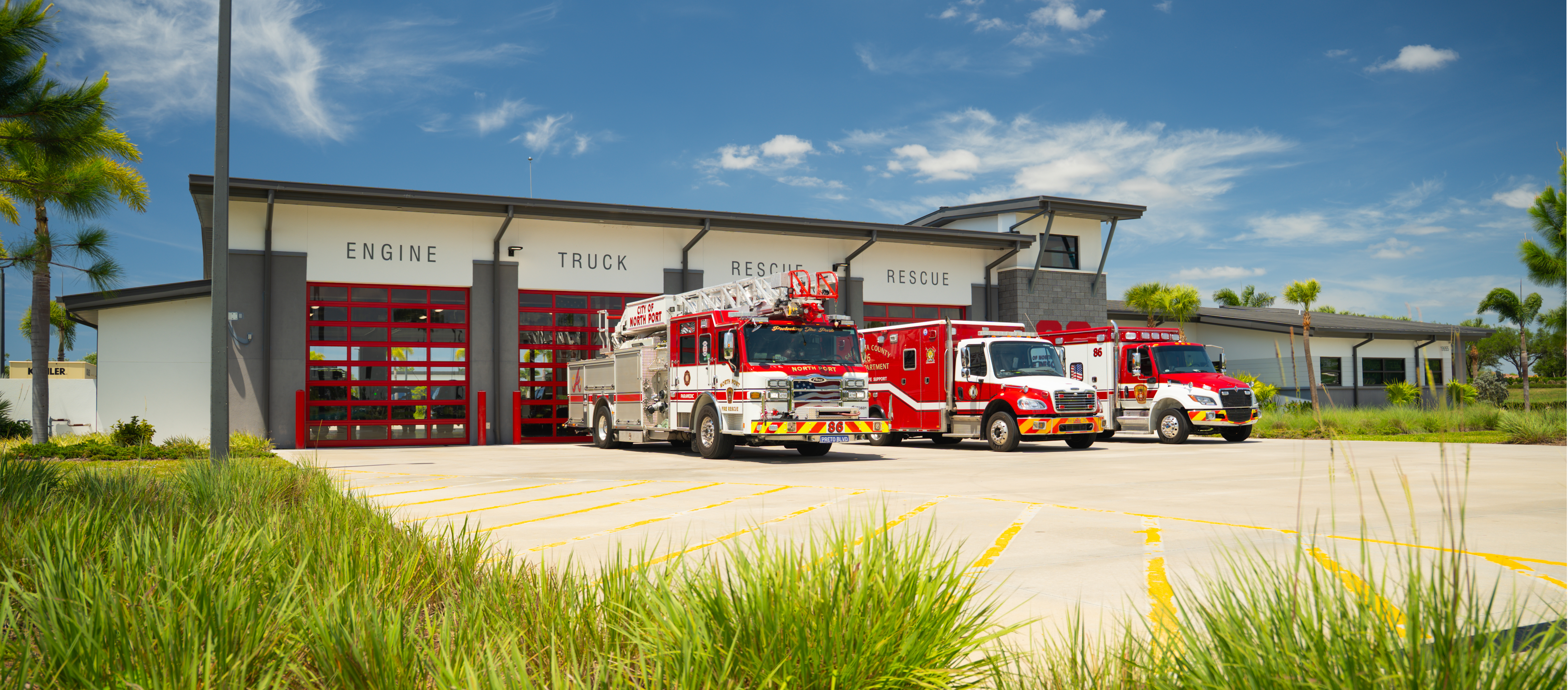 exterior of fire station 86