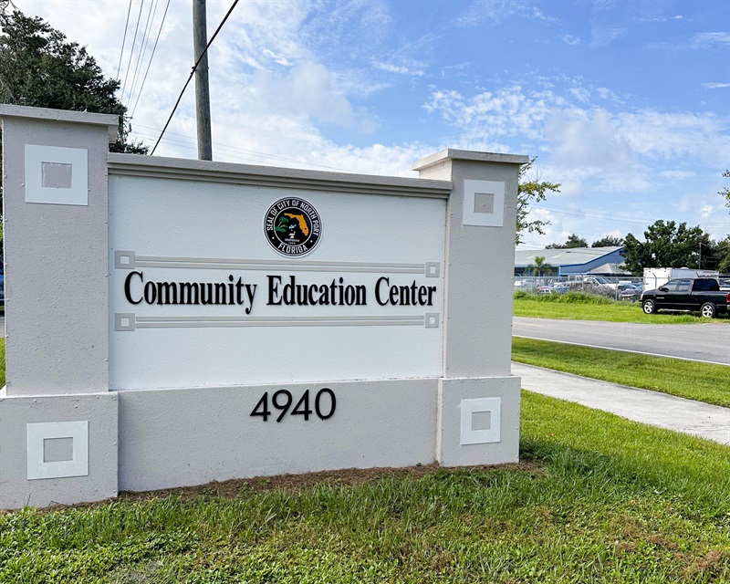 community education center sign